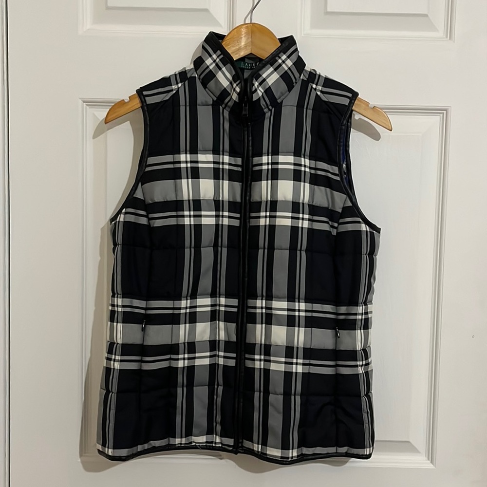 Ralph Lauren Vest Plaid‎ Riding Vest